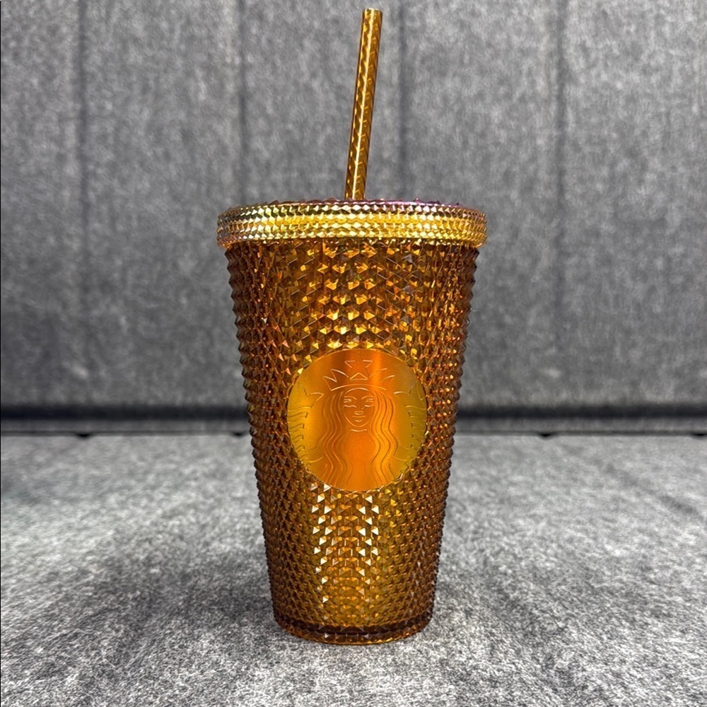 Starbucks Radiant Gold Tumbler with Straw